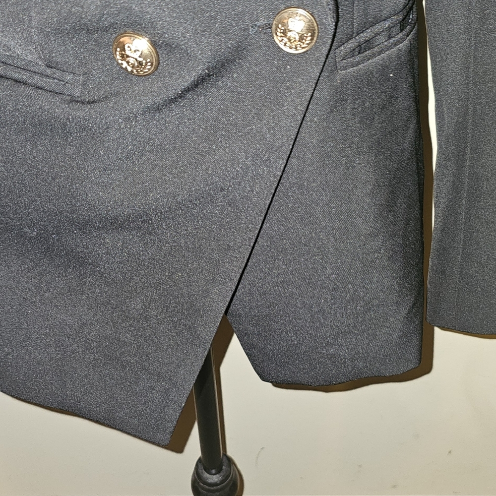 Black blazer with gold button details - Picture 7 of 12